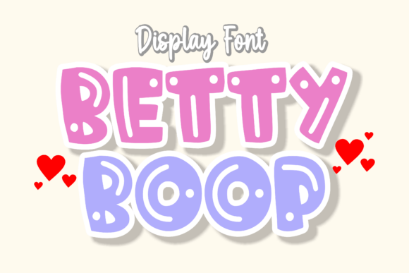 Betty Boop: A Playful Retro Font for Bold Designs