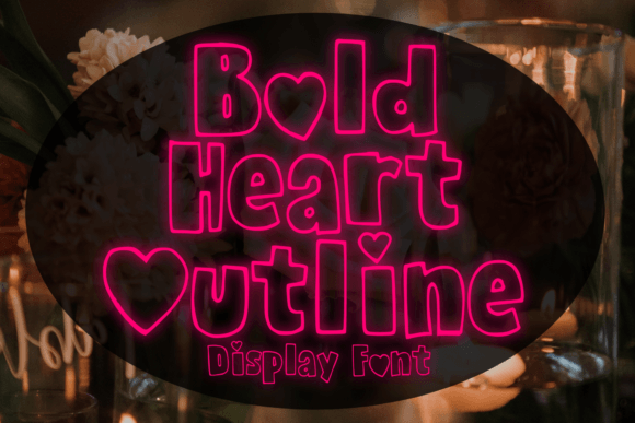 Bold Heart Outline: Elevating Handmade Design with Casual Charm