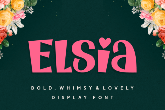 Elsia: Whimsical Display Font