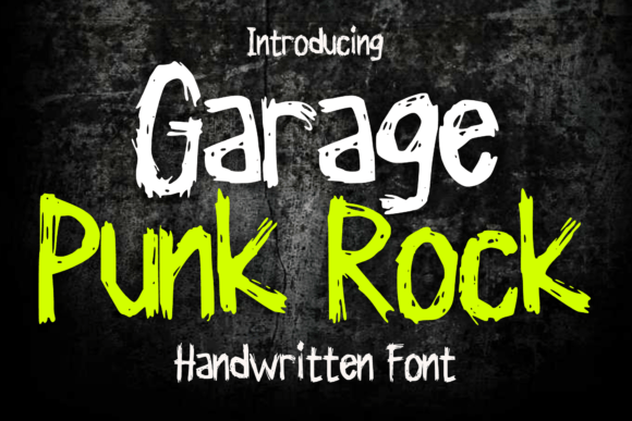 Garage Punk Rock: Bold Font for Edgy Designs