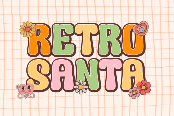 Retro Santa: Blending Vintage Charm with Modern Design Elegance