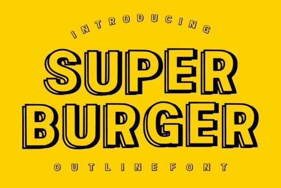 Super Burger: A Bold Display Font for Impactful Visual Design