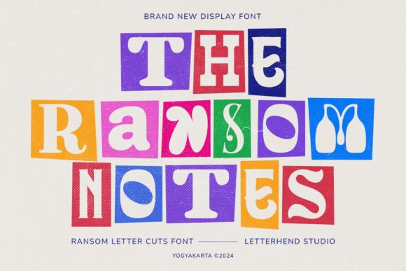 The Ransom Notes: A Mixed-Cut Letterform for Bold Visual Identity